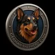 German shepherd coin official