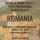 World Wide Demonstration Romania