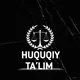 HUQUQIY TAʼLIM