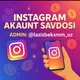 Instagram akaunt savdosi