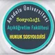 HUKUK SOSYOLOJİSİ