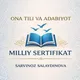Milliy sertifikat ona tili adabiyot