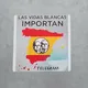 White lives matter Spain pegatinas