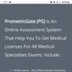 Prometric exams materials