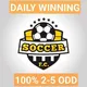 100% ROLLOVER 2-5 DAILY WINNING ODDS⚽️⚽️
