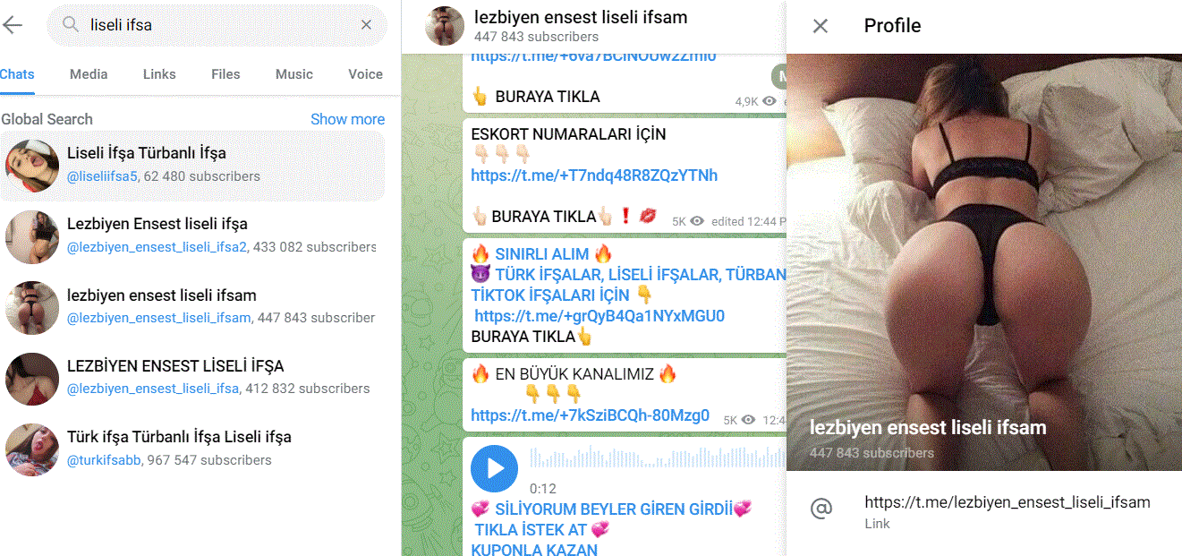 How to find Telegram liseli ifşa groups?